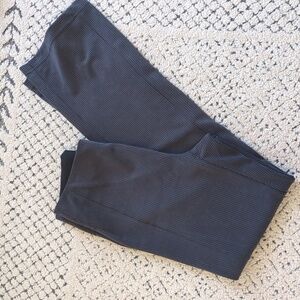 Lululemon Ribbed Softstreme Flared Pant Regular Charcoal Black size 8
